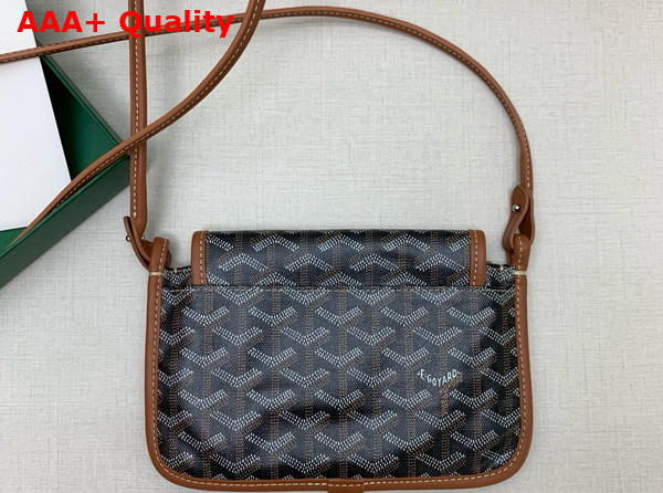 Goyard Plumet Pocket Wallet in Blank and Tan Goyardine Canvas and Chevroches Calfskin Replica