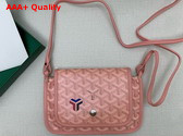 Goyard Plumet Pocket Wallet in Pink Goyardine Canvas and Chevroches Calfskin Replica