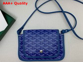 Goyard Plumet Pocket Wallet in Sky Blue Goyardine Canvas and Chevroches Calfskin Replica