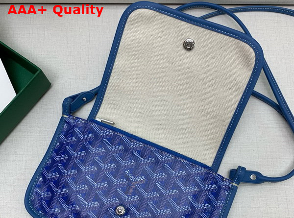 Goyard Plumet Pocket Wallet in Sky Blue Goyardine Canvas and Chevroches Calfskin Replica