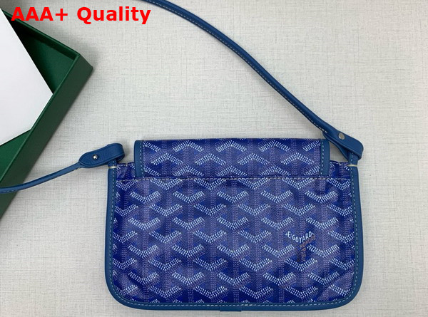 Goyard Plumet Pocket Wallet in Sky Blue Goyardine Canvas and Chevroches Calfskin Replica