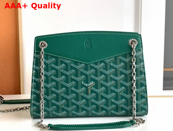 Goyard Rouette Structure Mini Bag in Green Goyardine Canvas and Chevroches Calfskin Replica