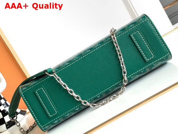 Goyard Rouette Structure Mini Bag in Green Goyardine Canvas and Chevroches Calfskin Replica