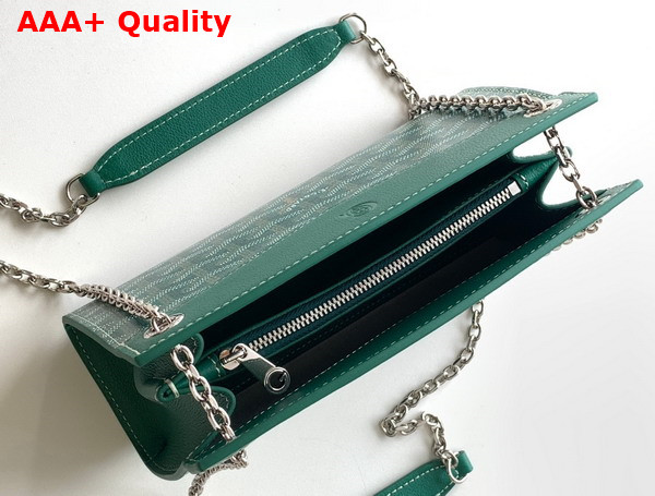 Goyard Rouette Structure Mini Bag in Green Goyardine Canvas and Chevroches Calfskin Replica