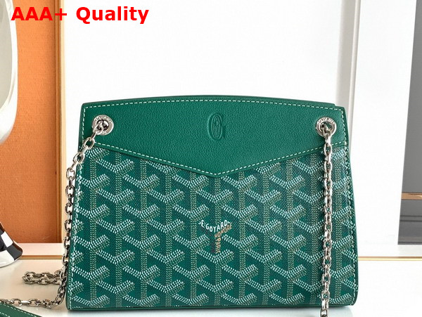Goyard Rouette Structure Mini Bag in Green Goyardine Canvas and Chevroches Calfskin Replica