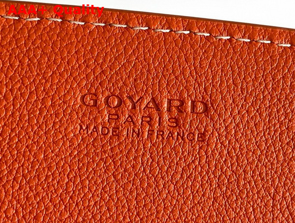 Goyard Rouette Structure PM Bag in Orange Goyardine Canvas and Chevroches Calfskin Replica