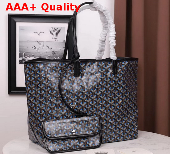 Goyard Saint Louis Claire Voie MM Reversible Tote Bag Blue Interior Replica