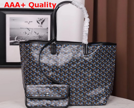 Goyard Saint Louis Claire Voie MM Reversible Tote Bag Blue Interior Replica