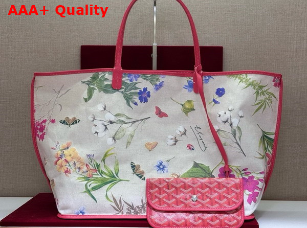 Goyard Saint Louis GM Bag in Fuchsia Goyardine Canvas and Chevroches Calfskin 2025 Limited Edition Replica