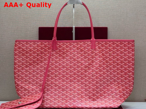 Goyard Saint Louis GM Bag in Fuchsia Goyardine Canvas and Chevroches Calfskin 2025 Limited Edition Replica