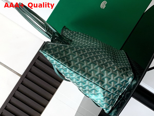Goyard Saint Louis PM Bag in Pearl Green Goyardine Canvas Chevroches Calfskin Replica