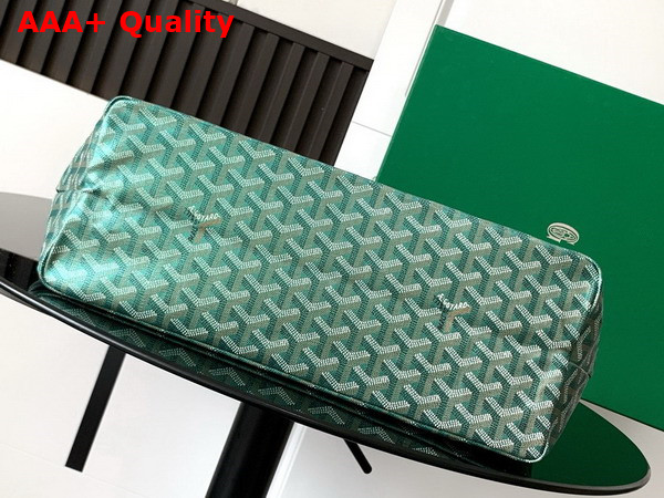 Goyard Saint Louis PM Bag in Pearl Green Goyardine Canvas Chevroches Calfskin Replica