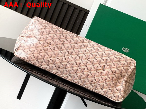 Goyard Saint Louis PM Bag in Pearl Pink Goyardine Canvas Chevroches Calfskin Replica