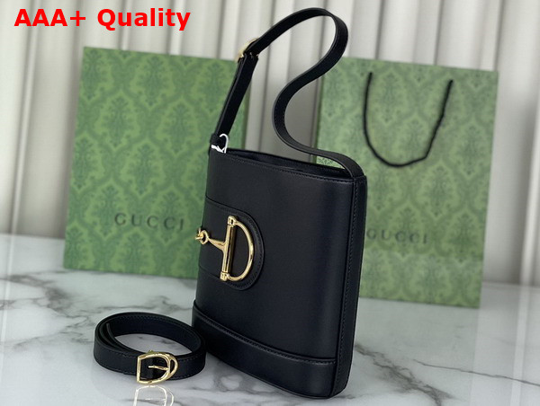 Gucci 73 Mini Bucket Bag in Black Leather 833665 Replica