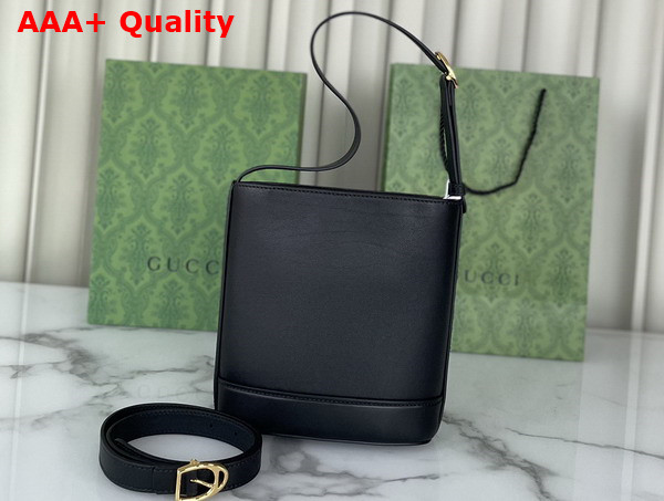 Gucci 73 Mini Bucket Bag in Black Leather 833665 Replica
