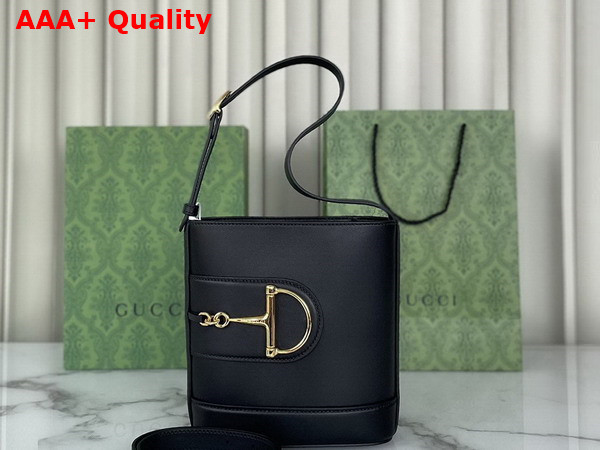 Gucci 73 Mini Bucket Bag in Black Leather 833665 Replica