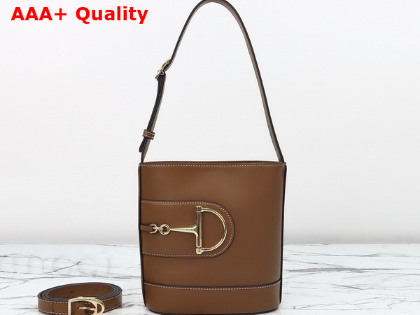 Gucci 73 Mini Bucket Bag in Brown Leather 833665 Replica