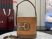 Gucci 73 Mini Bucket Bag in Brown Suede 833665 Replica