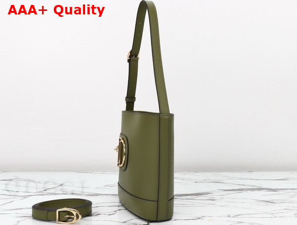 Gucci 73 Mini Bucket Bag in Green Smooth Leather 833665 Replica