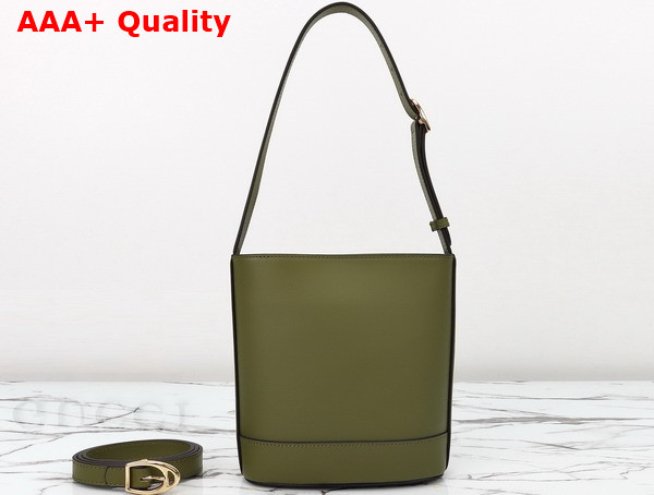 Gucci 73 Mini Bucket Bag in Green Smooth Leather 833665 Replica