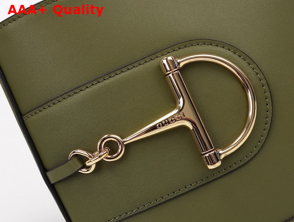 Gucci 73 Mini Bucket Bag in Green Smooth Leather 833665 Replica