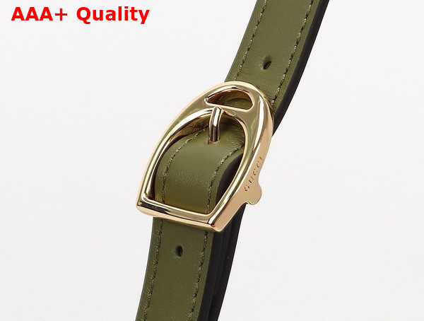 Gucci 73 Mini Bucket Bag in Green Smooth Leather 833665 Replica