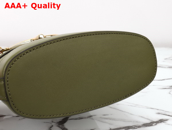 Gucci 73 Mini Bucket Bag in Green Smooth Leather 833665 Replica