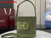 Gucci 73 Mini Bucket Bag in Green Suede 833665 Replica