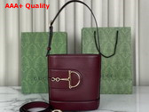 Gucci 73 Mini Bucket Bag in Rosso Ancora Red Leather 833665 Replica