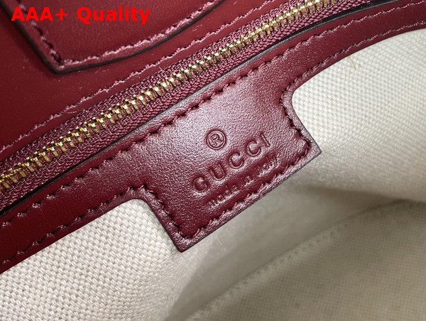 Gucci 73 Mini Bucket Bag in Rosso Ancora Red Leather 833665 Replica