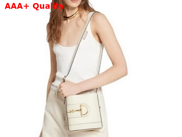 Gucci 73 Mini Bucket Bag in White Leather 833665 Replica