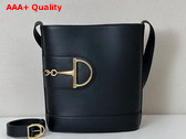 Gucci 73 Small Bucket Bag in Black Leather 833660 Replica