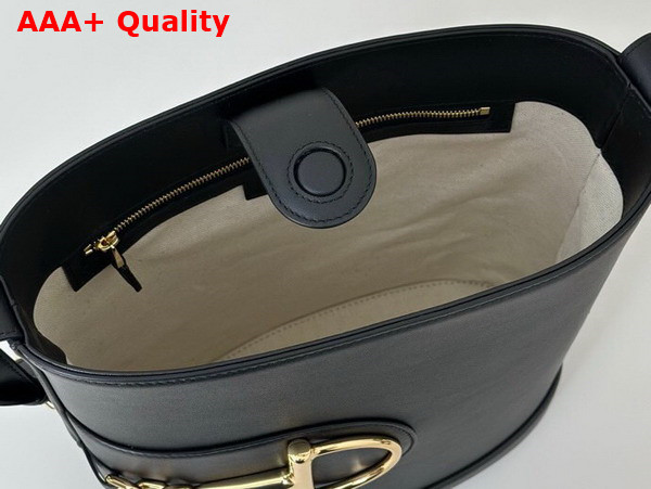 Gucci 73 Small Bucket Bag in Black Leather 833660 Replica