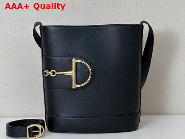 Gucci 73 Small Bucket Bag in Black Leather 833660 Replica