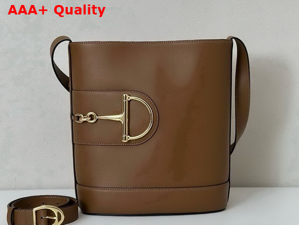 Gucci 73 Small Bucket Bag in Brown Leather 833660 Replica