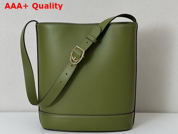 Gucci 73 Small Bucket Bag in Green Leather 833660 Replica