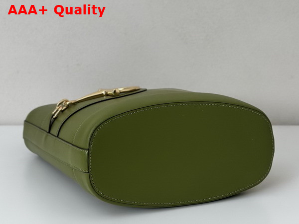 Gucci 73 Small Bucket Bag in Green Leather 833660 Replica