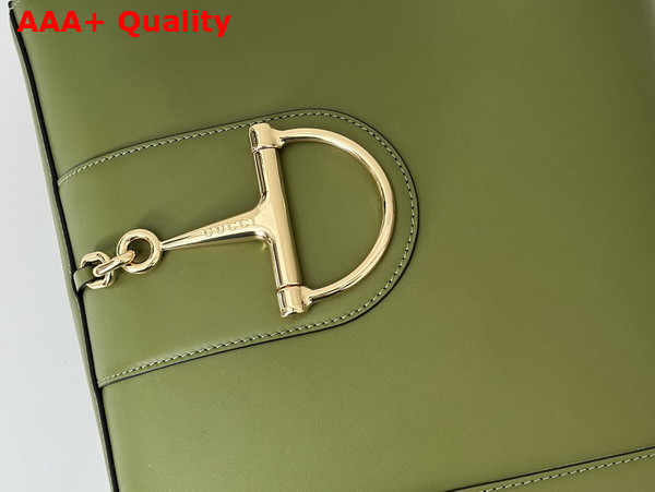 Gucci 73 Small Bucket Bag in Green Leather 833660 Replica