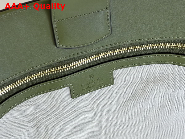 Gucci 73 Small Bucket Bag in Green Leather 833660 Replica
