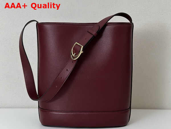 Gucci 73 Small Bucket Bag in Rosso Ancora Red Leather 833660 Replica