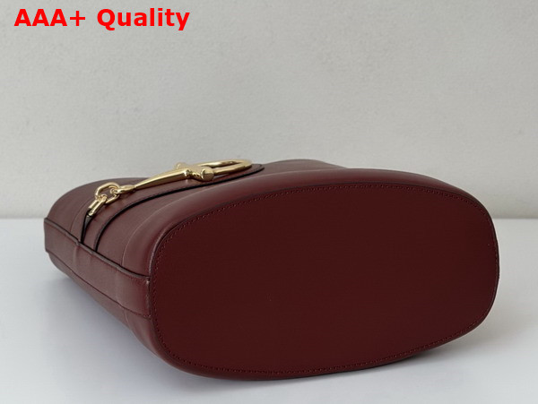 Gucci 73 Small Bucket Bag in Rosso Ancora Red Leather 833660 Replica