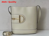 Gucci 73 Small Bucket Bag in White Leather 833660 Replica