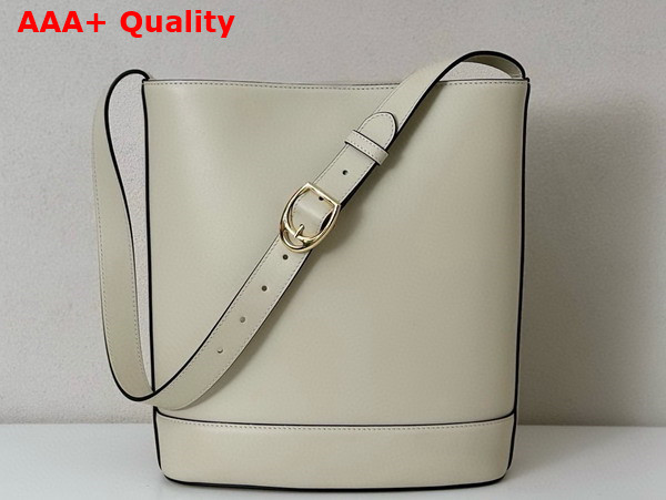 Gucci 73 Small Bucket Bag in White Leather 833660 Replica