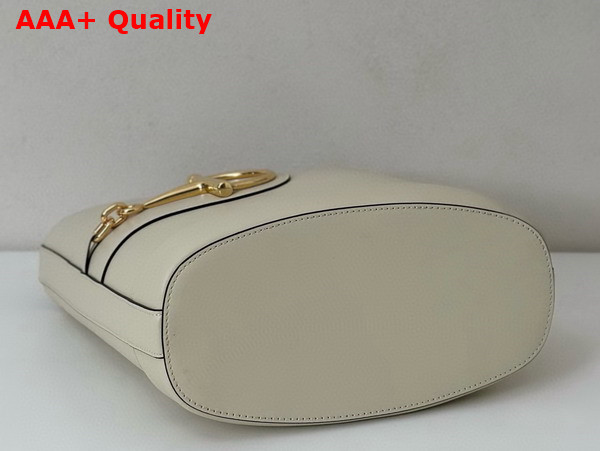 Gucci 73 Small Bucket Bag in White Leather 833660 Replica
