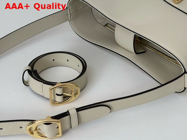 Gucci 73 Small Bucket Bag in White Leather 833660 Replica