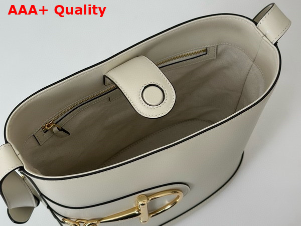Gucci 73 Small Bucket Bag in White Leather 833660 Replica
