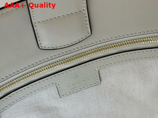 Gucci 73 Small Bucket Bag in White Leather 833660 Replica