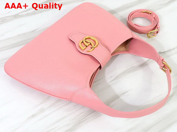 Gucci Aphrodite Medium Shoulder Bag in Light Pink Leather 726274 Replica