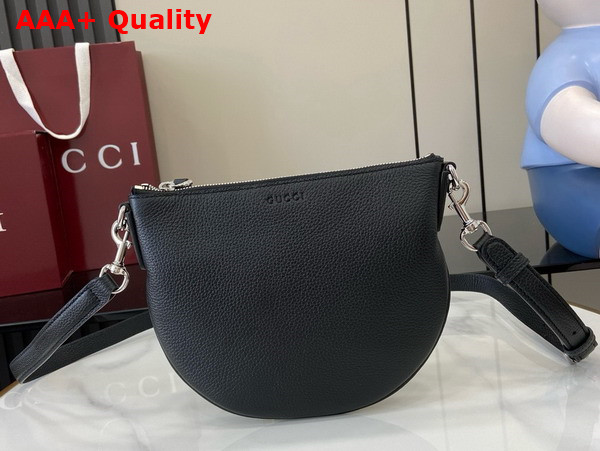 Gucci B Small Bag in Black Grainy Leather 824529 Replica