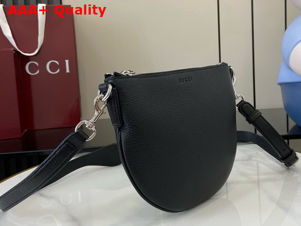 Gucci B Small Bag in Black Grainy Leather 824529 Replica